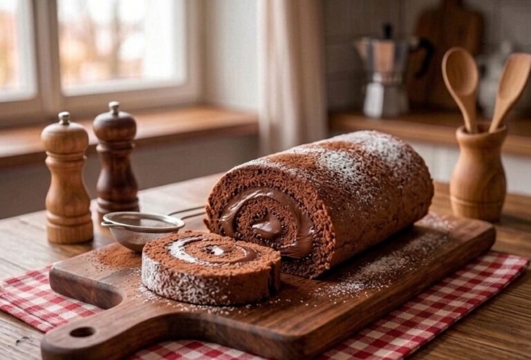 Čokoladni rolat | Brzi recept za savršeno mekani biskvit sa čokoladom