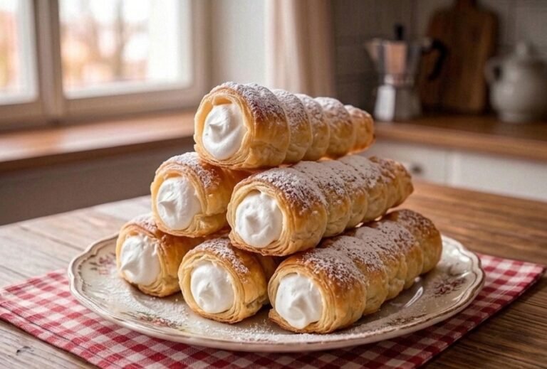 Domaće šam rolne | Recept za savršeno lisnato testo i penasti šam