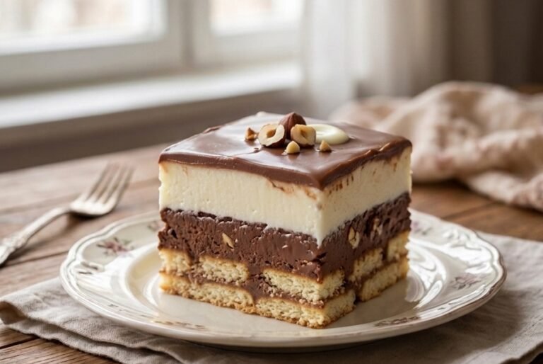Brza Kinder torta | Kremasti desert sa keksom bez pečenja