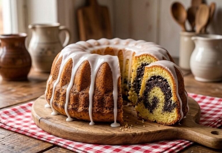 Sočni kuglof sa makom | Starinski recept za mramorni kolač