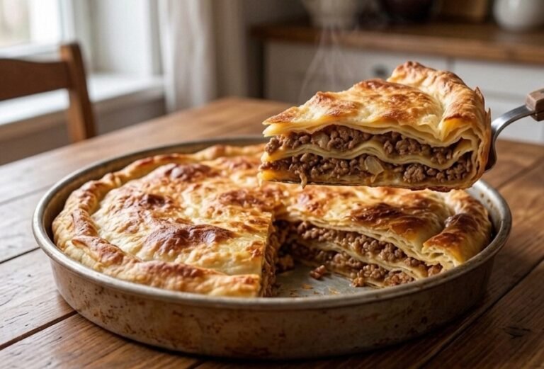 Brzi burek od tortilje | Sočna pita sa mesom bez razvlačenja kora