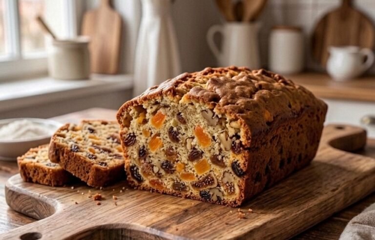 Posni kolač sa suvim voćem | Brzi recept za mekani slatki hleb