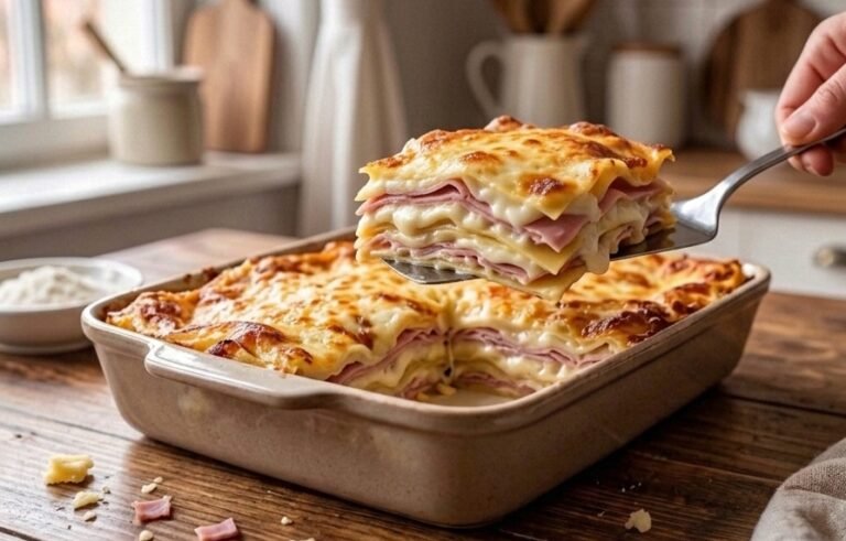 Domaće lazanje | Brzi recept za sočne lazanje sa šunkom i sirom