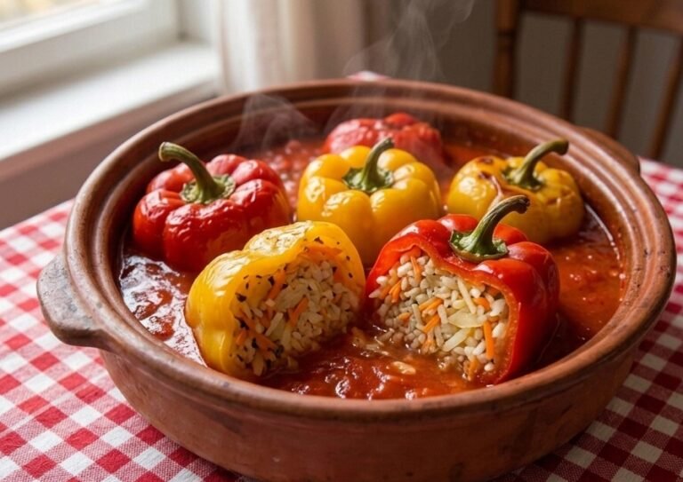 Posne punjene paprike | Tradicionalni domaći ručak iz rerne
