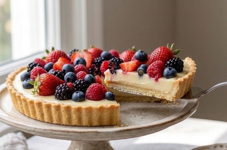 Elegantni Tart sa Šumskim Voćem | Recept sa Belom Čokoladom