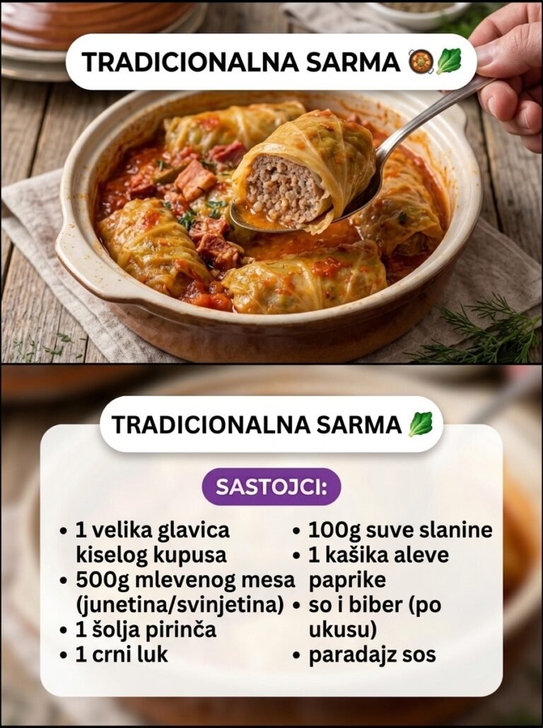 Tradicionalna domaća sarma | Najbolji recept za sarmu od kiselog kupusa