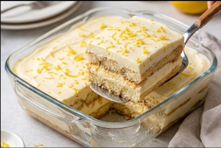 Osvežavajući limun tiramisu | Brzi kremasti desert bez pečenja
