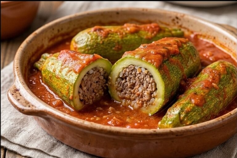 Domaće punjene tikvice | Tradicionalni recept sa mesom i pirinčem