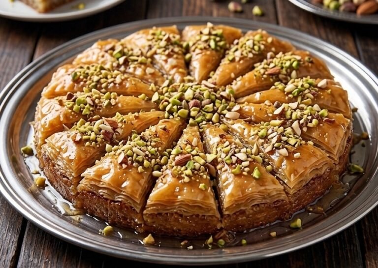 Domaća baklava sa grizom | Bogati zaliveni kolač sa orasima