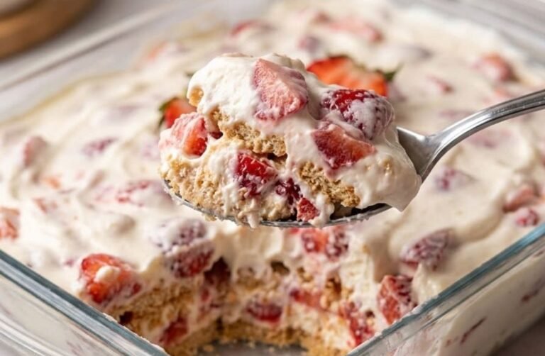 Brzi Voćni Kolač sa Plazmom i Jagodama | Recept Bez Pečenja