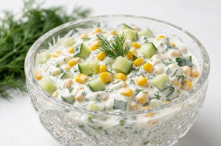 Osvežavajuća Kremasta Kukuruz Salata | Brzi Recept