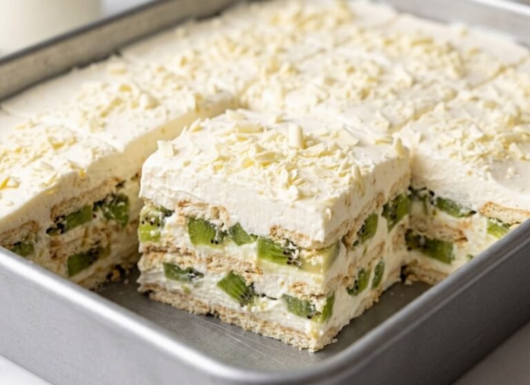 Brza torta sa kivijem | Osvežavajući kremasti desert bez pečenja