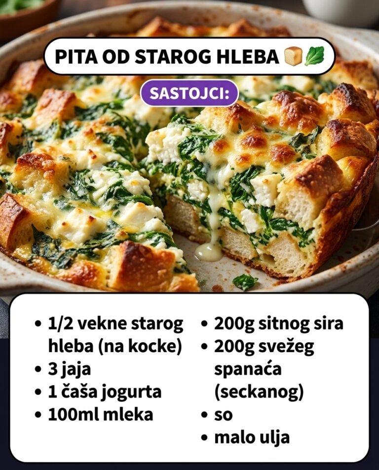 Pita od starog hleba | Brz i sočan doručak iz rerne