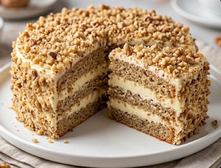 Raskošna torta sa orasima | Tradicionalni klasik sa vanila kremom