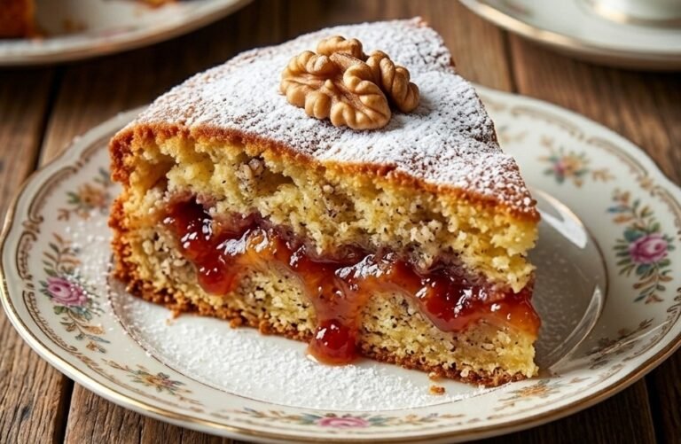 Starinski Kolač sa Džemom i Orasima | Brzi Recept na Čaše