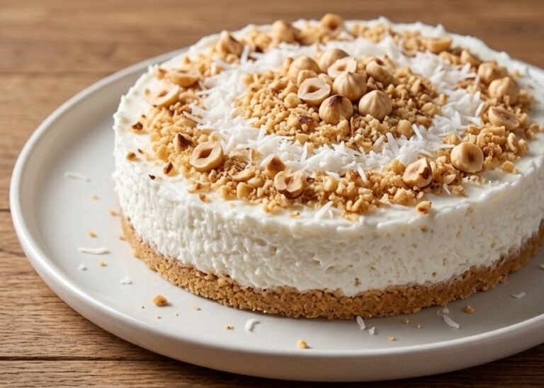 Osvežavajuća posna kokos torta | Brzi veganski desert bez pečenja
