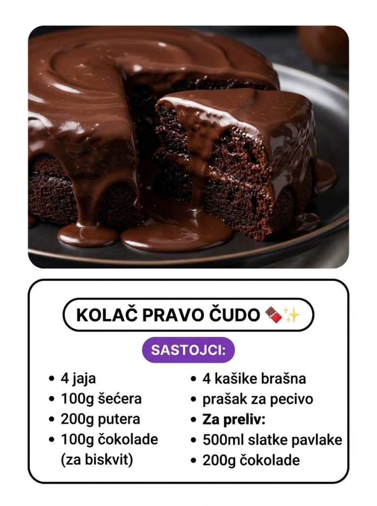 Kolač Pravo Čudo | Savršeni čokoladni san koji se topi u ustima