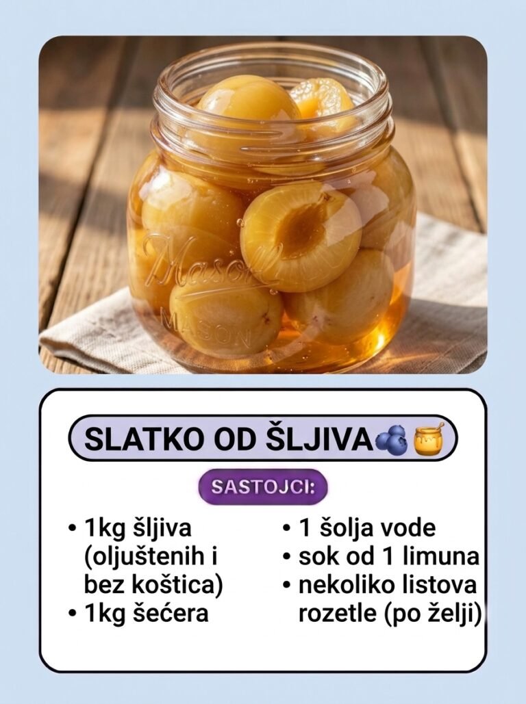 Domaće slatko od šljiva | Tradicionalni recept za savršenu zimnicu