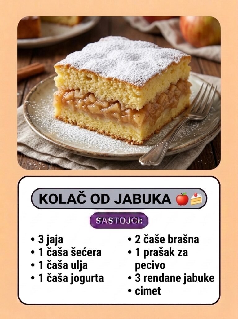 Brzi kolač od jabuka na čaše | Sočni starinski desert sa cimetom