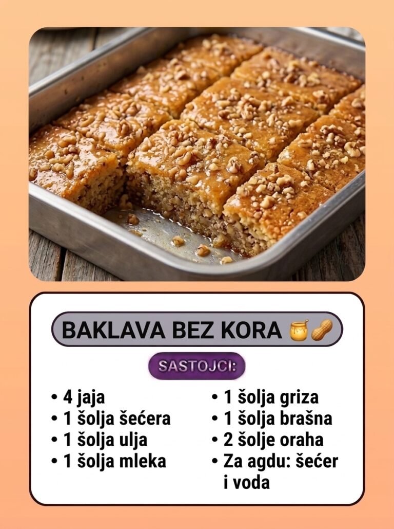 Baklava bez kora na čaše | Najsočniji brzi kolač sa orasima