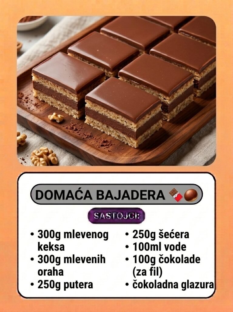 Domaća bajadera | Najbolji recept za brzi sitni kolač bez pečenja