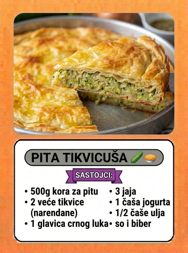 Prava domaća pita tikvicuša | Sočna i hrskava pita od gotovih kora