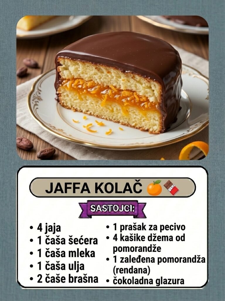Savršeni domaći Jaffa kolač | Sočni biskvit sa pomorandžom i čokoladom