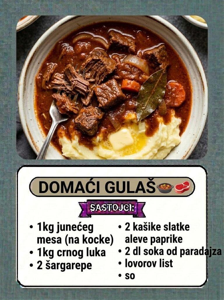 Pravi domaći gulaš | Najmekanija junetina u bogatom sosu