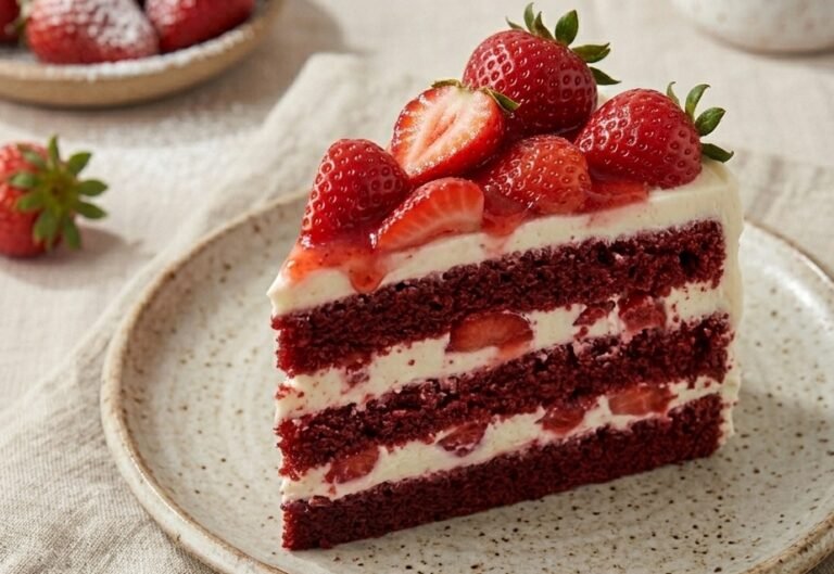 Red Velvet Torta sa Jagodama | Savršen crveni biskvit i krem sir