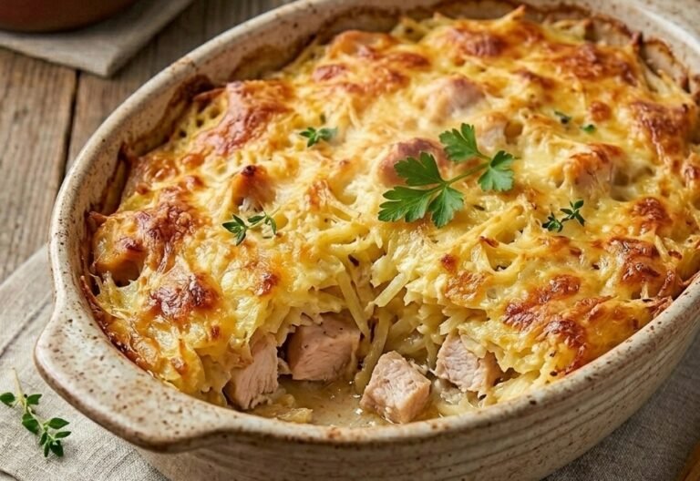 Sočni Zapečeni Krompir sa Piletinom i Kačkavaljem | Najbolji Recept