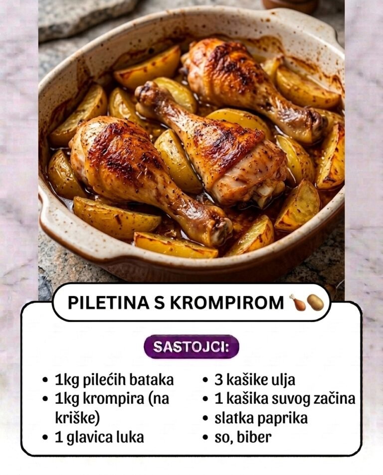 Sočna Piletina s Krompirom iz Rerne | Pečeni Bataci i Hrskavi Krompir