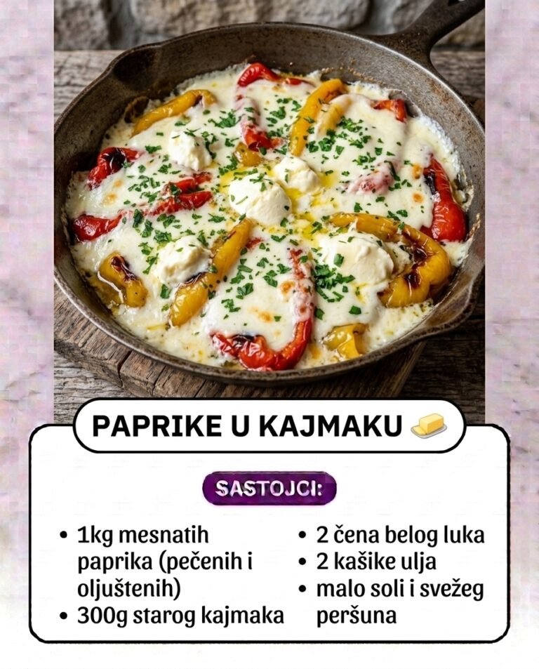 Paprike u Kajmaku iz Rerne | Tradicionalni Sočni Balkanski Recept