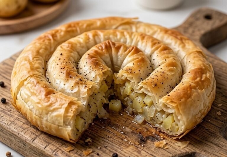 Domaća Krompiruša sa Biberom | Tradicionalna Hrskava Pita sa Krompirom