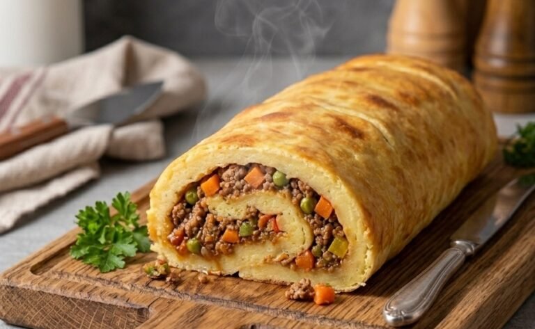 Rolat od Krompira sa Mlevenim Mesom | Sočan Domaći Recept za Ručak
