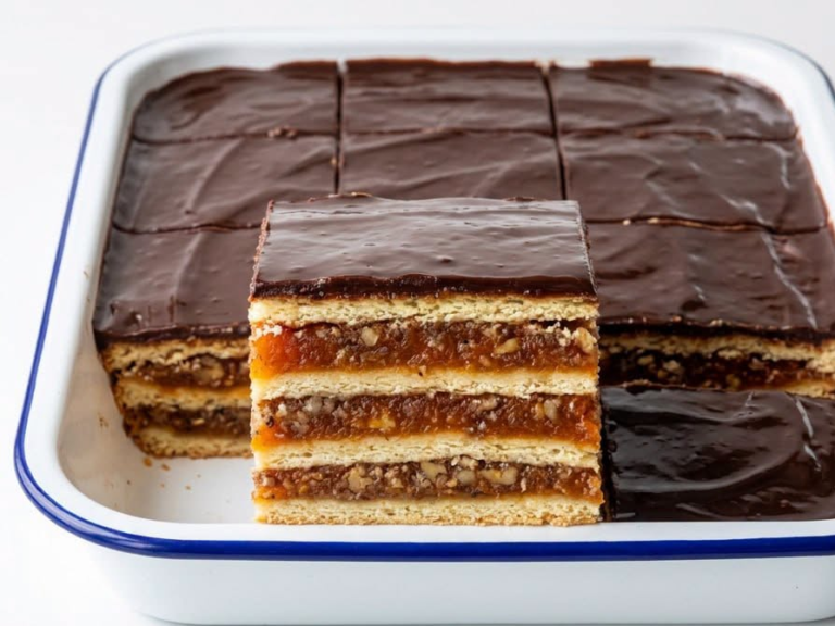 Starinske žerbo kocke | Savršeni slojevi oraha, džema i čokolade