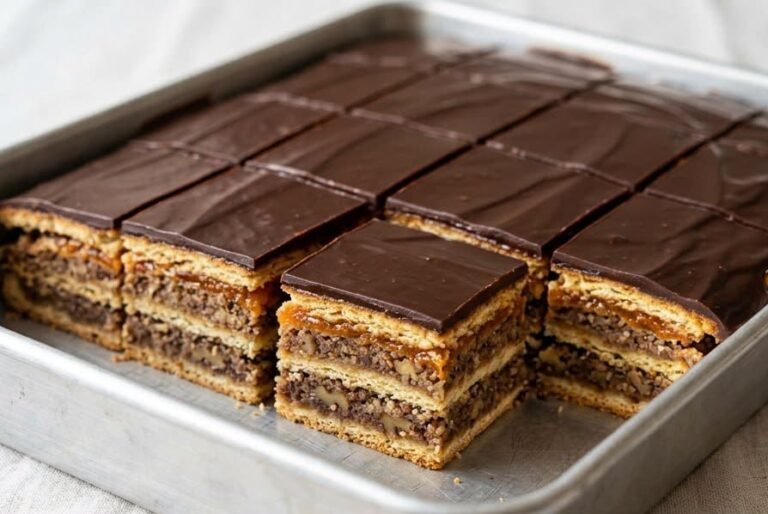 Autentične Žerbo kocke | Starinski slojeviti kolač sa orasima i džemom