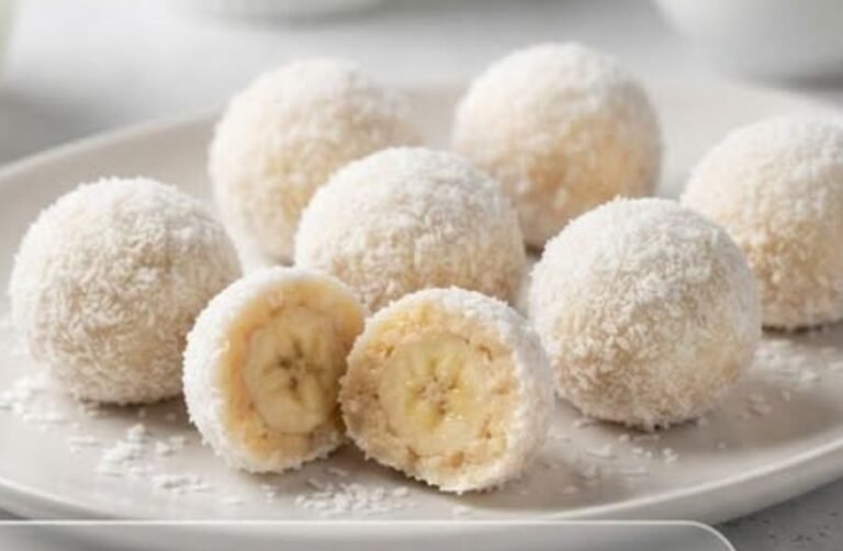 Kokos-banan zalogaji | Brze voćne kuglice bez pečenja