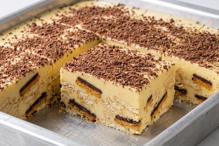 Nepečena Jafa torta | Brzi kremasti desert sa pomorandžom i keksom