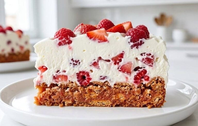 Voćna Plazma torta bez pečenja | Brzi osvežavajući desert sa jagodama