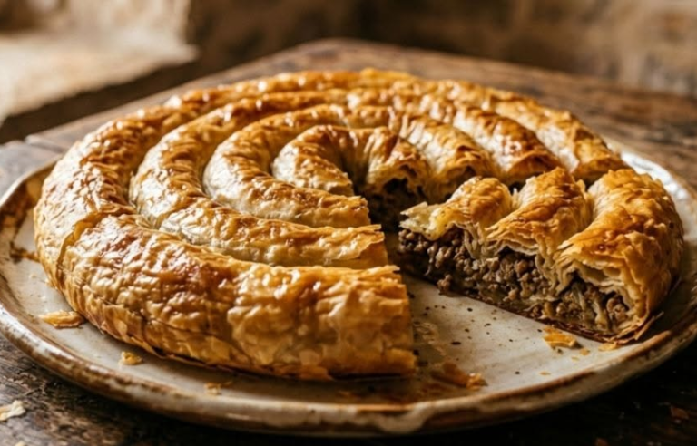 Tradicionalni burek sa mesom | Hrskava domaća pita iz rerne