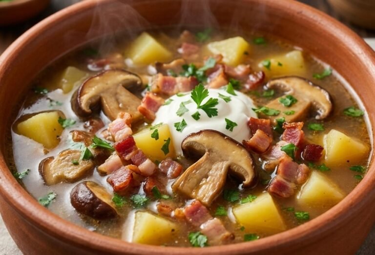 Domaća Zagorska Juha sa Vrganjima Recept | Gusta Juha sa Slaninom