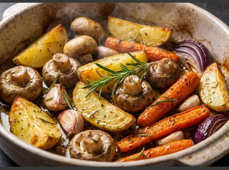 Pečeno Povrće iz Rerne sa Pečurkama i Ruzmarinom | Hrskavi Recept