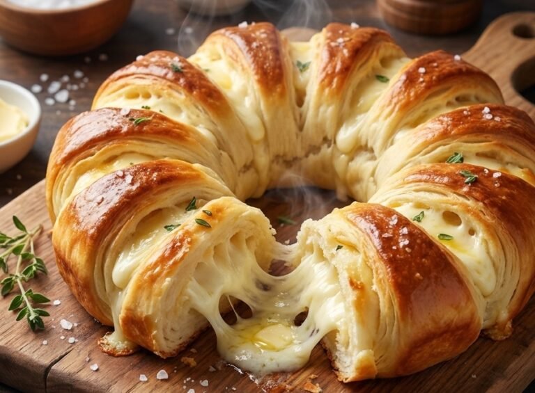 Čudesno Pecivo sa Sirom Recept | Meka Lisnata Pogača Venac