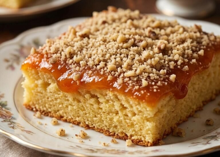 Starinski Kolač Baka Recept | Meki Biskvit sa Džemom od Kajsija i Orasima