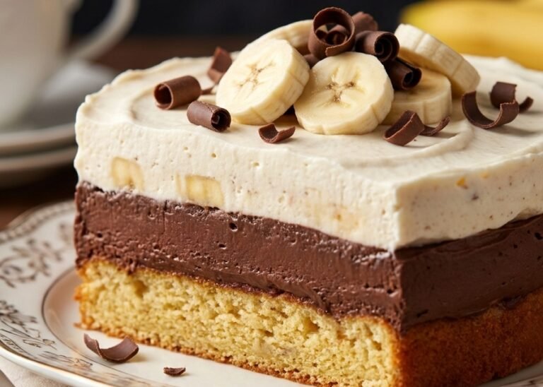 Banana Kolač Recept | Kremasti Kolač sa Bananama i Čokoladom