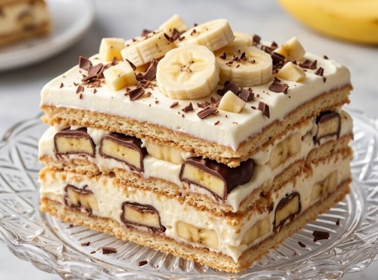 Čoko Bananica Torta Recept | Brzi Nepečeni Kolač sa Pudingom i Keksom