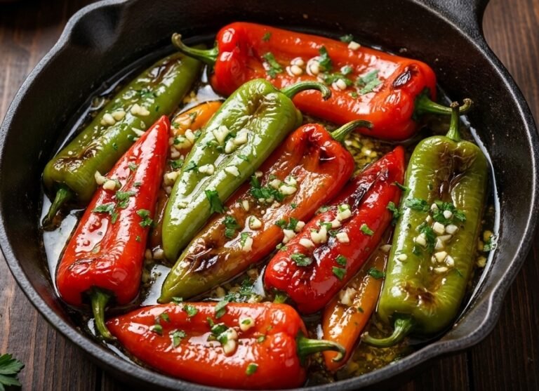 Pržene Paprike sa Belim Lukom Recept | Tradicionalne Pržene Paprike