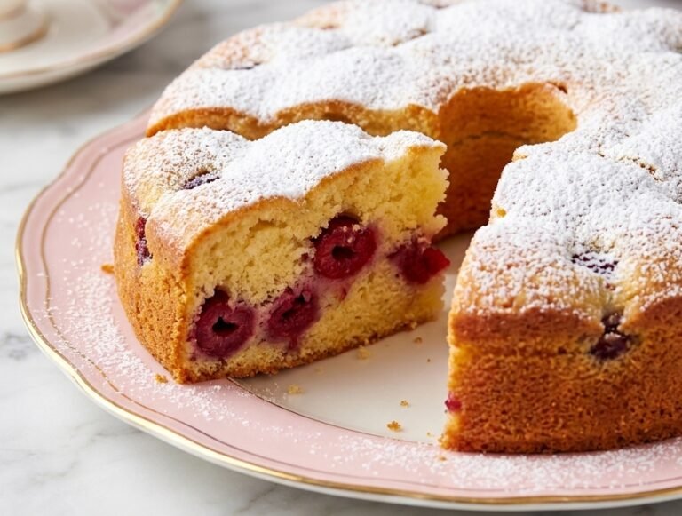 Kolač na 4 Čaše sa Višnjama Recept | Brzi Domaći Kolač