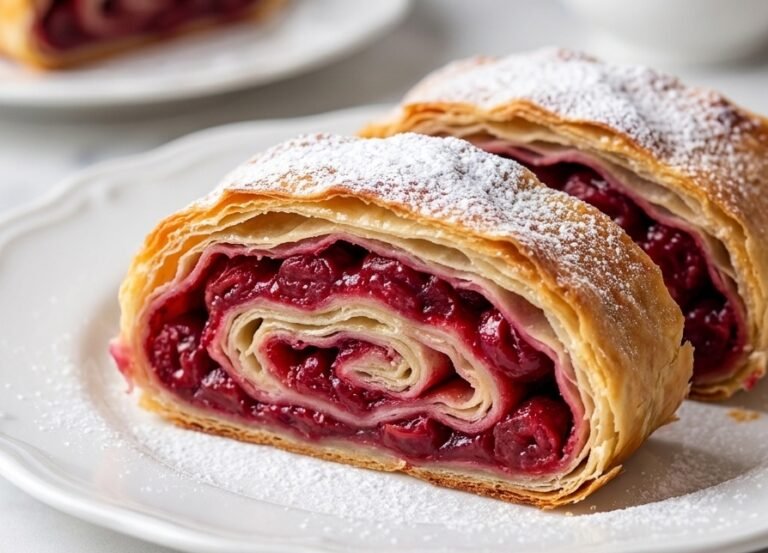 Štrudla sa Višnjama Recept | Domaća Savijača sa Sočnim Višnjama