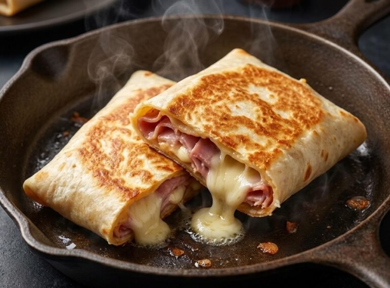Brza Večera za 5 Minuta Recept | Tortilja sa Šunkom i Sirom